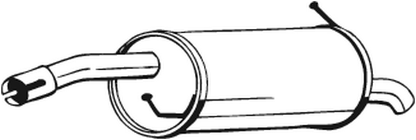 Глушитель выхлопных газов конечный POLMO арт. 154-203