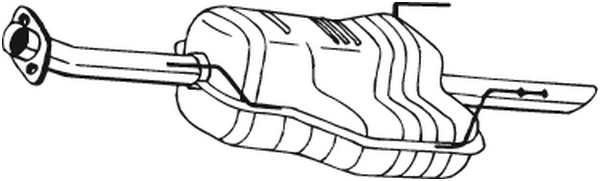 Глушитель выхлопных газов конечный POLMO арт. 185-441