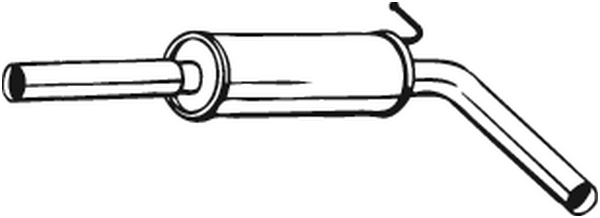 Средний глушитель выхлопных газов POLMO арт. 233-633