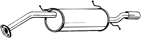 Глушитель выхлопных газов конечный POLMO арт. 278-077