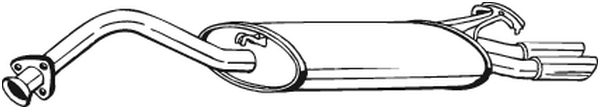 Глушитель выхлопных газов конечный POLMO арт. 278-147