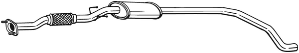 Резонатор Alfa Romeo Mito 08-13, FIAT GRANDE PUNTO 05-11 BOSAL 289-037