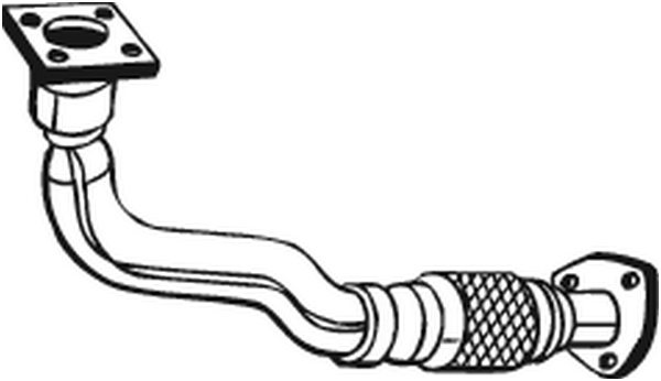 Труба выхлопного газа MTS арт. 753-177