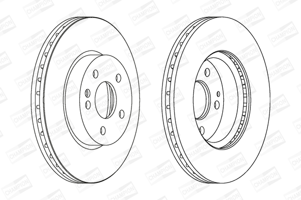 Тормозной диск CHAMPION 562392CH