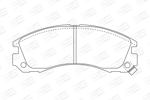 Тормозные колодки передние дисковые MITSUBISHI арт. 572370CH