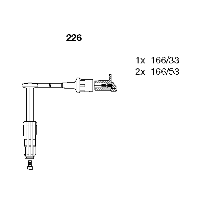 Комплект проводов зажигания CHAMPION арт. 226