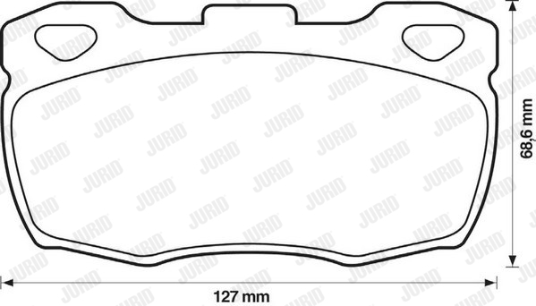 Гальмівні колодки пер. Defender 98-16 (Lockheed) BREMBO арт. 571827J