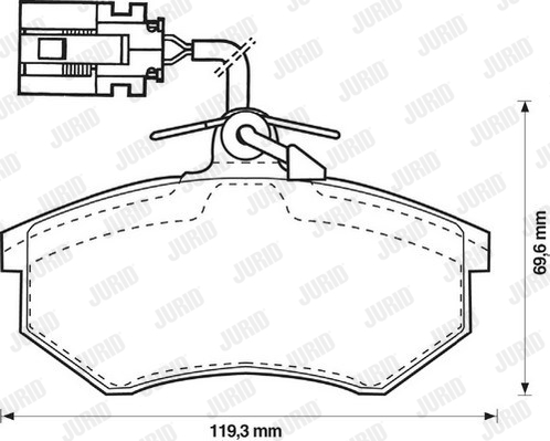 Тормозные колодки передние дисковые ZIMMERMANN арт. 571856J