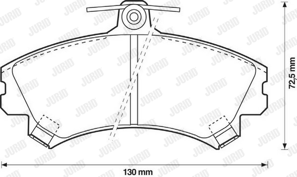 Тормозные колодки дисковые WOKING арт. 571940J