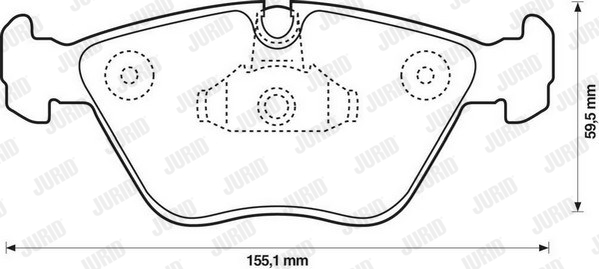 Гальмівні колодки пер. BMW 3 (E46) 97-07/X3 (E83) 03-11 (ATE) FEBI BILSTEIN арт. 571994J