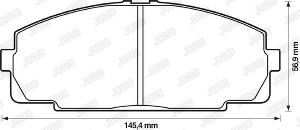 Гальмівні колодки пер. Toyoace (01-21) WOKING арт. 572367J