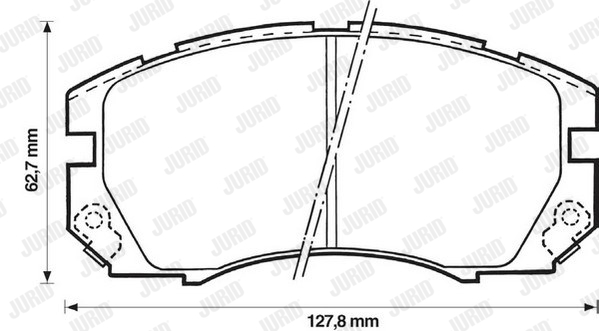 Тормозные колодки дисковые FERODO арт. 572377J