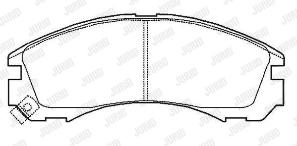 Гальмівні колодки пер. Outlander 12-/Peugeot 4007 07- WOKING арт. 572447J