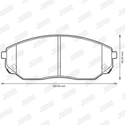 Гальмівні колодки пер. Kia Sorento 02- (sumitomo) REMSA арт. 572511J