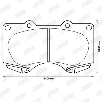 Гальмівні колодки пер. Land Cruiser/Hilux VII/Lexus GX/Pagero 06- (Sumitomo) WOKING арт. 572515J