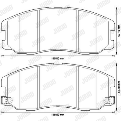 Тормозные колодки дисковые TEXTAR арт. 572570J