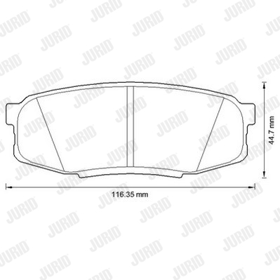 Гальмівні колодки зад. Toyota Land Cruiser 08- (advics) BOSCH арт. 572597J