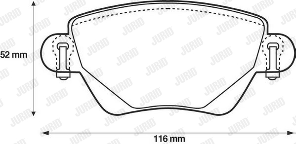 Гальмівні колодки зад. Mondeo 3 00-07 (Bosch) JP GROUP арт. 573012J