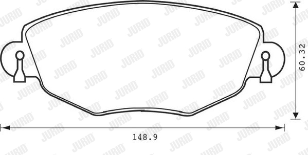 Тормозные колодки дисковые BREMBO арт. 573013J