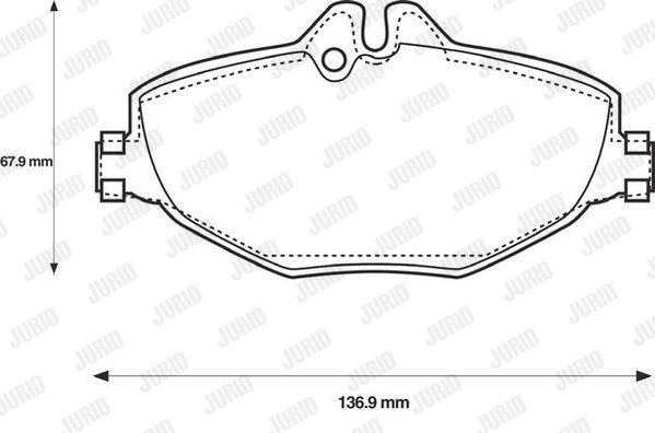Гальмівні колодки, дискові FERODO арт. 573091JC
