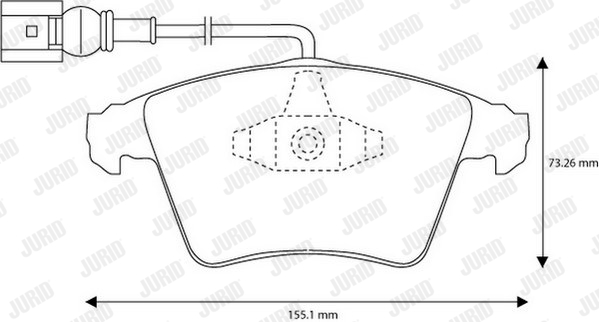 Гальмівні колодки, дискові NK арт. 573159JC