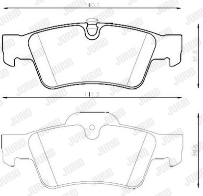 Гальмівні колодки, дискові BREMBO арт. 573202JC