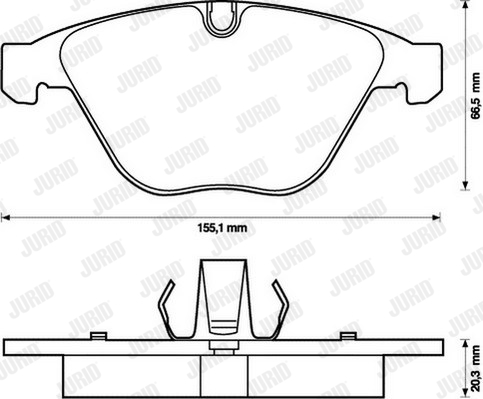 Тормозные колодки дисковые FEBI BILSTEIN арт. 573210J