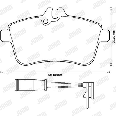 Гальмівні колодки пер. W169/W245 04-12 FEBI BILSTEIN арт. 573230J
