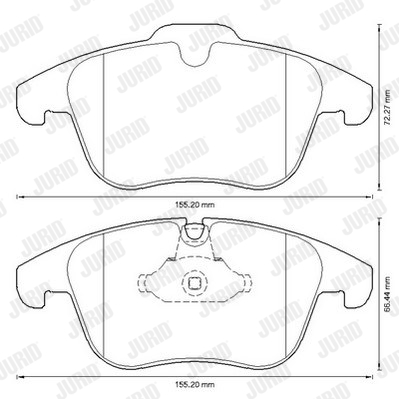 Тормозные колодки дисковые BOSCH арт. 573311JC