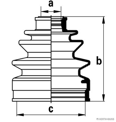 Пыльник ШРУСа SPIDAN арт. J2868003