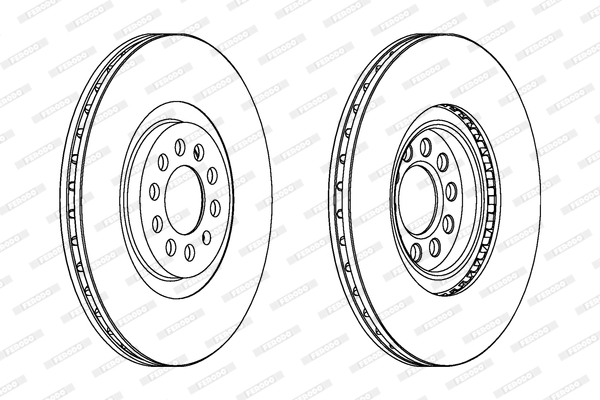 Тормозной диск FEBI BILSTEIN арт. DDF1118C