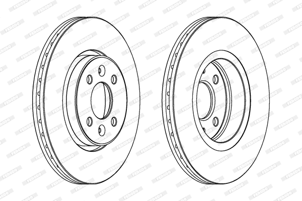Тормозной диск передний FEBI BILSTEIN арт. DDF1124