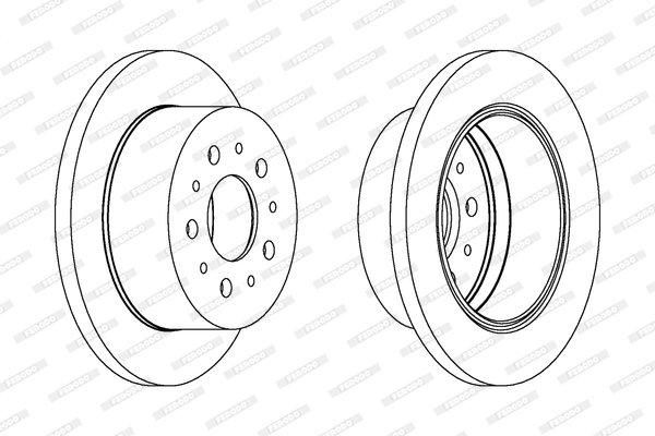 Тормозной диск BREMBO арт. DDF1144C