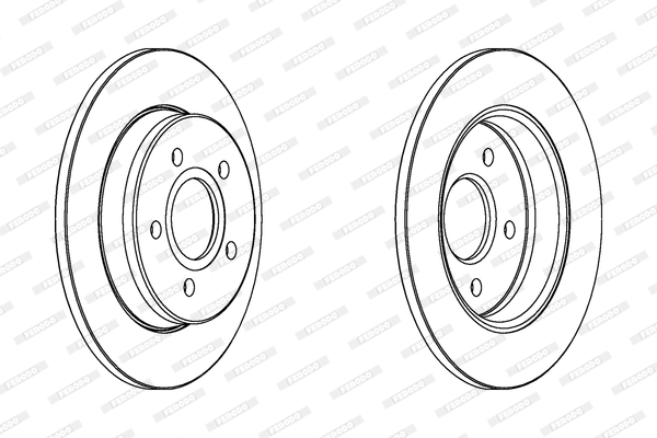 Тормозной диск BOSCH арт. DDF1226C
