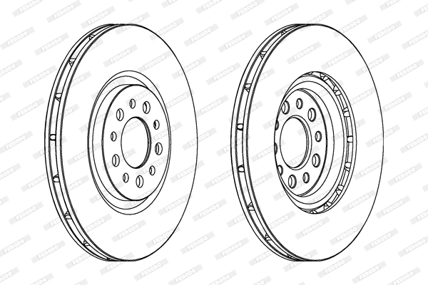 Тормозной диск BREMBO арт. DDF1453C