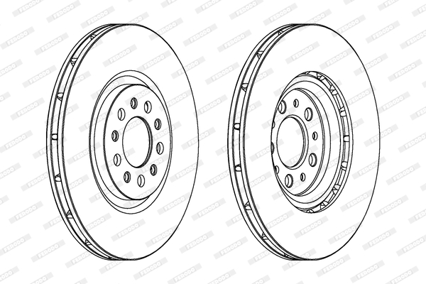 Тормозной диск HELLA PAGID арт. DDF1455C1