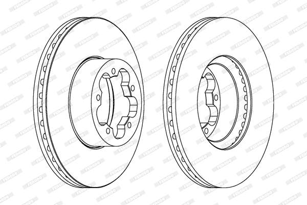 Тормозной диск BOSCH арт. DDF1554