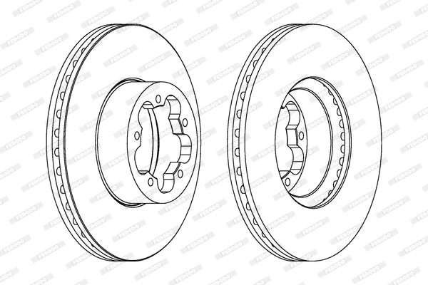 Тормозной диск FORD арт. DDF1555C
