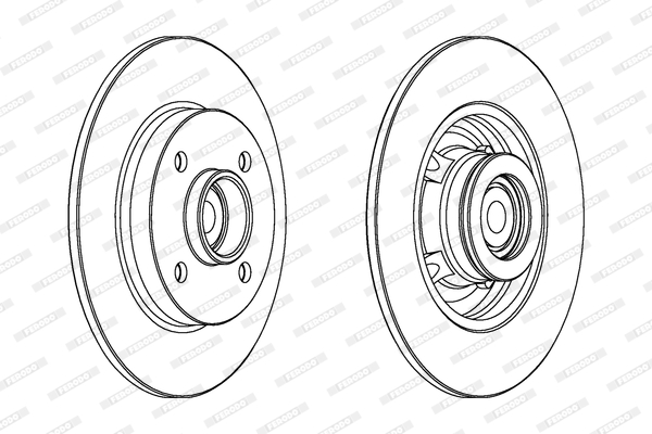 Тормозной диск BOSCH арт. DDF15611