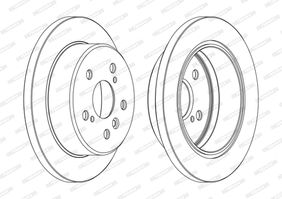 Тормозной диск TOYOTA арт. DDF1598C