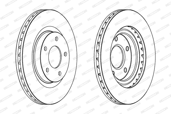 Тормозной диск BOSCH арт. DDF1624