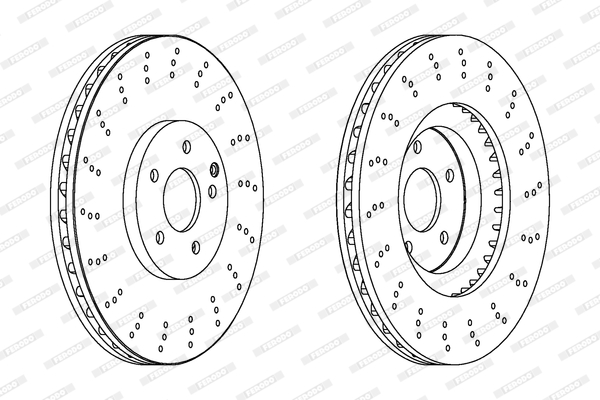 Тормозной диск BREMBO арт. DDF1650C1