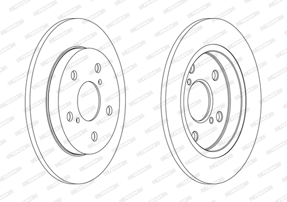 Тормозной диск TOYOTA арт. DDF1788C