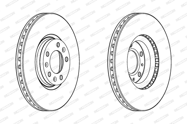 Тормозной диск BOSCH арт. DDF2156C