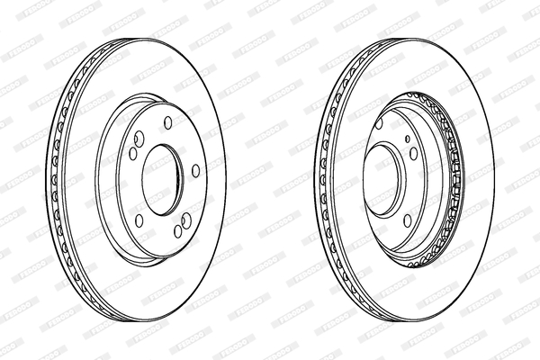 Тормозной диск BREMBO арт. DDF2187C