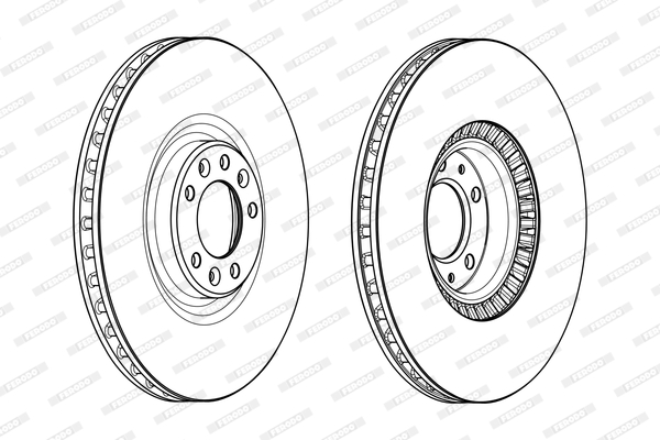 Тормозной диск BOSCH арт. DDF2234C