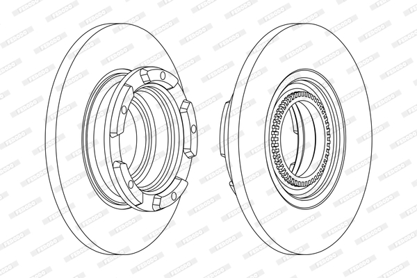 Тормозной диск BOSCH арт. DDF2472
