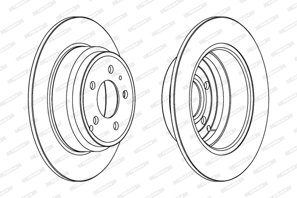 Тормозной диск BOSCH арт. DDF552C