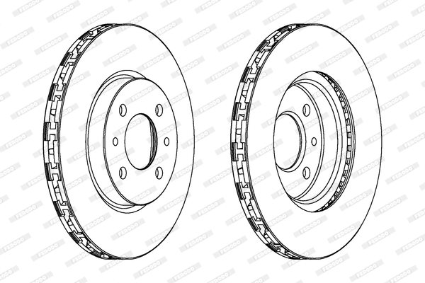 Тормозной диск передний FERODO арт. DDF762