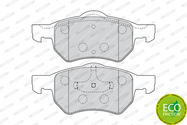 Тормозные колодки дисковые BOSCH арт. FDB1474